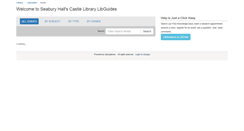Desktop Screenshot of libguides.seaburyhall.org